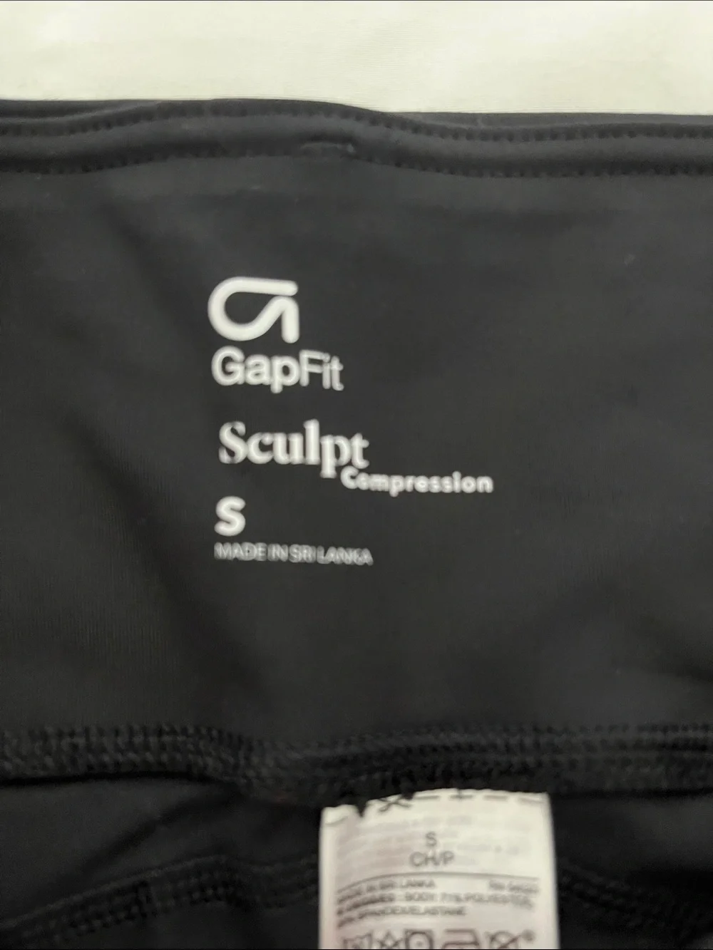 GAP Navy Blue Leggings with Black Waistband and Side Panels